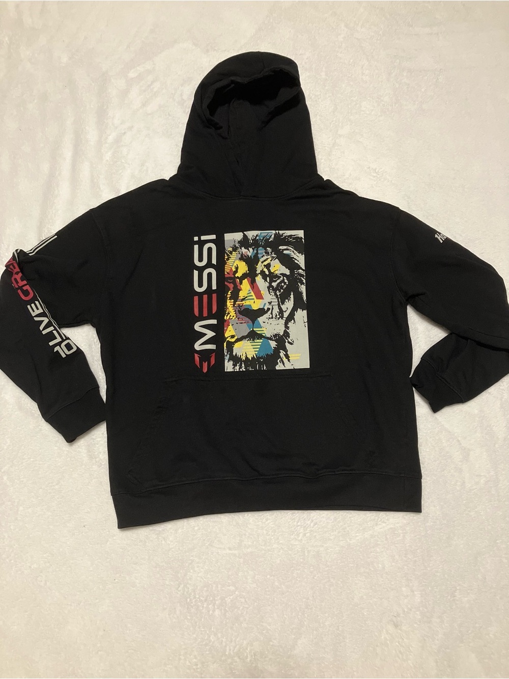 Messi X Hard Rock Youth Lion Hoodie In Black XL
